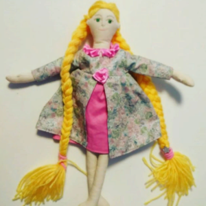 Текстильная кукла Рапунцель