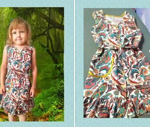 Детское платье из нежного штапеля