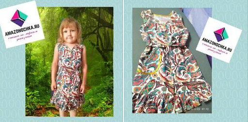 Детское платье из нежного штапеля