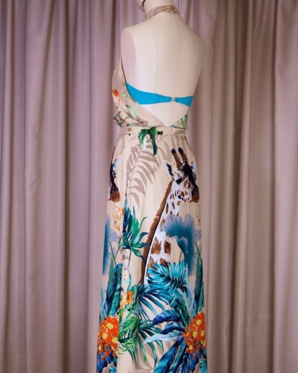 Платье с тропическим принтом